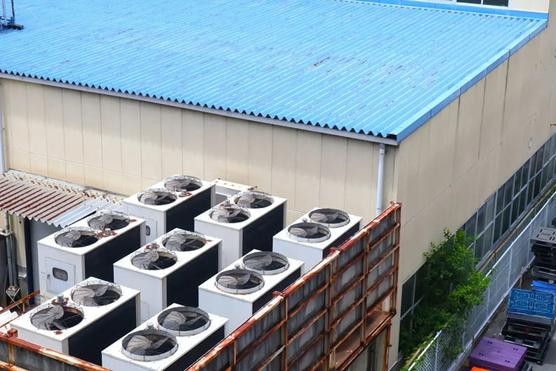 クレアトゥラ株式会社の事業：空調設備の導入のイメージ画像です。