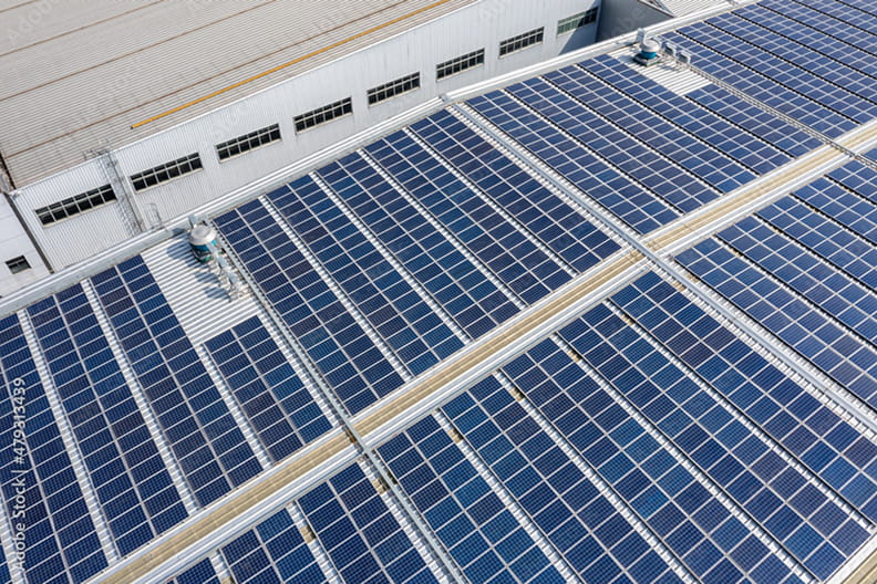 株式会社バイウィルの事業：太陽光発電設備の導入のイメージ画像です。